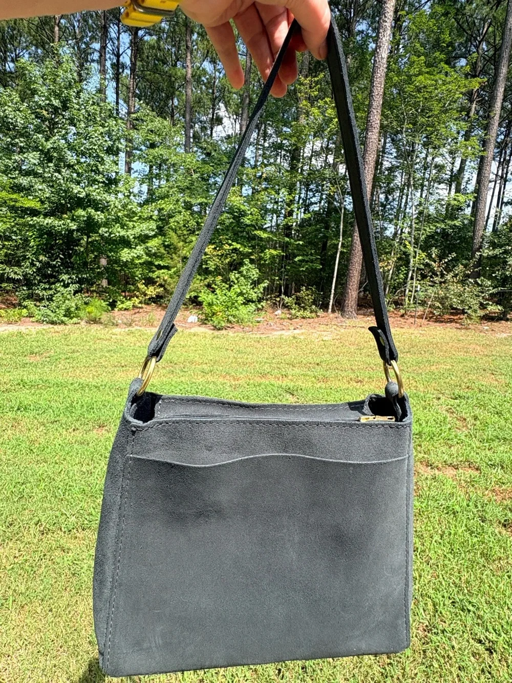EUC Portland Leather Small Triangle Shoulder Bag